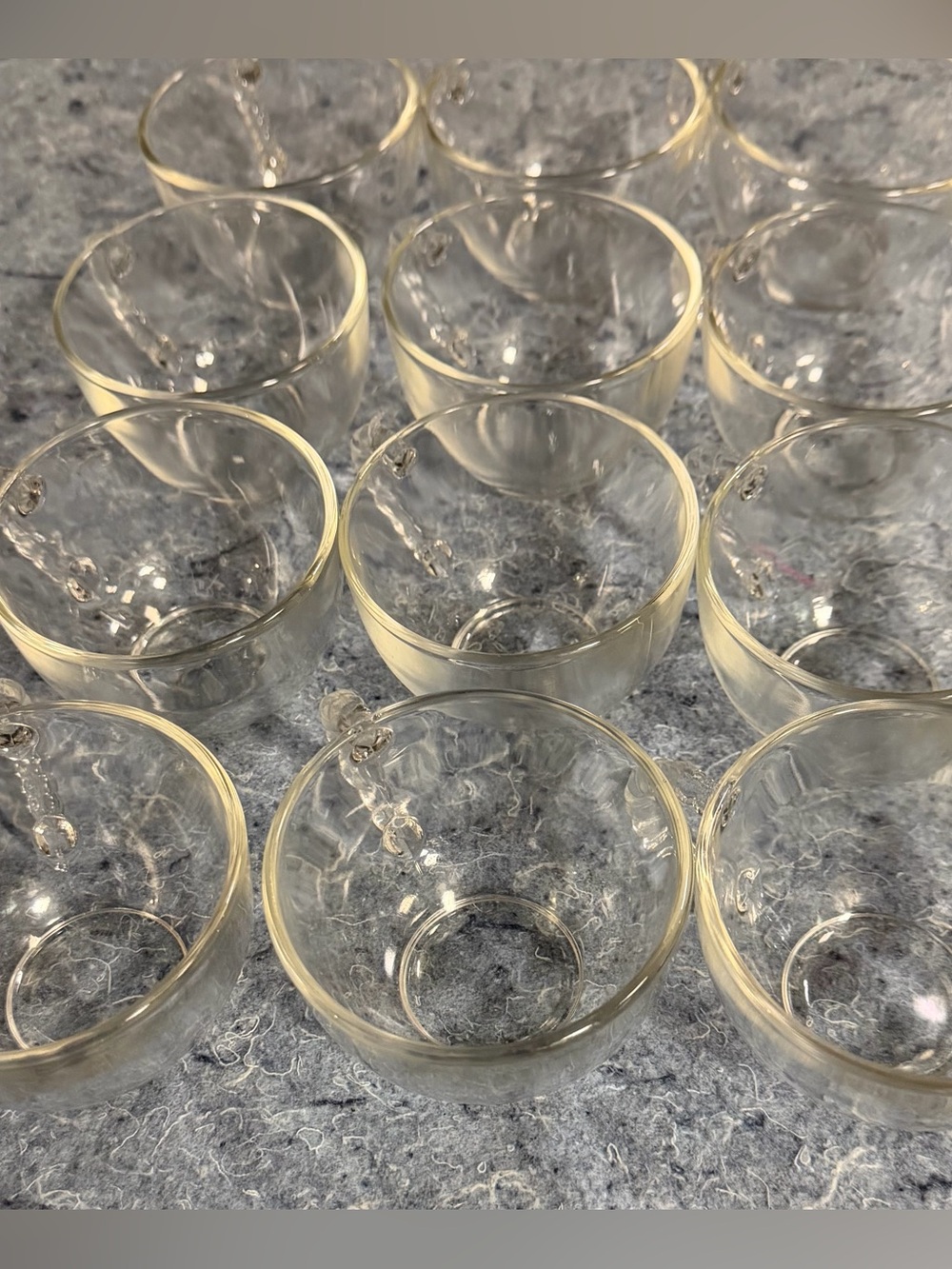 12 Clear Coffee or Tea Cups)
